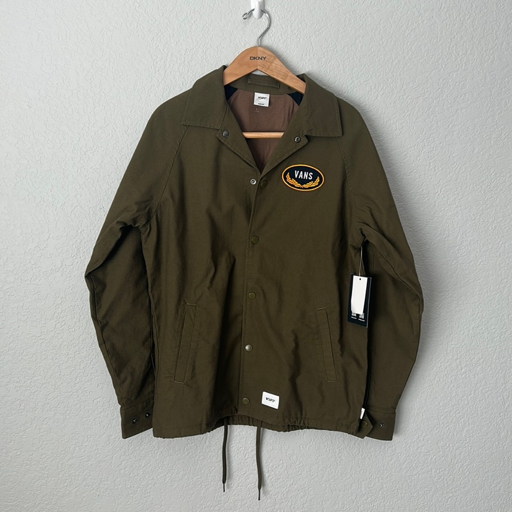 NWT Vans X Wtaps Military Coach Jacket Green MSRP - Size Small